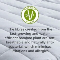Panda Bamboo Memory Foam Mattress Topper -Dunelm Shop 1000158919 alt08
