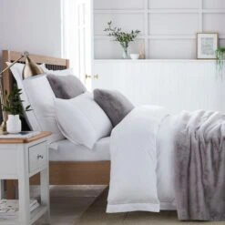 Dorma Purity Faux Fur Grey Bedspread 8 Dorma Purity Faux Fur Grey Bedspread -Dunelm Shop 1000167075 alt02