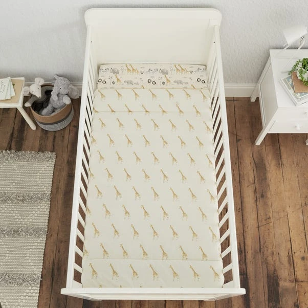 Safari Natural 100% Cotton Pack Of 2 Fitted Sheets 4 Safari Natural 100% Cotton Pack Of 2 Fitted Sheets - Image 2