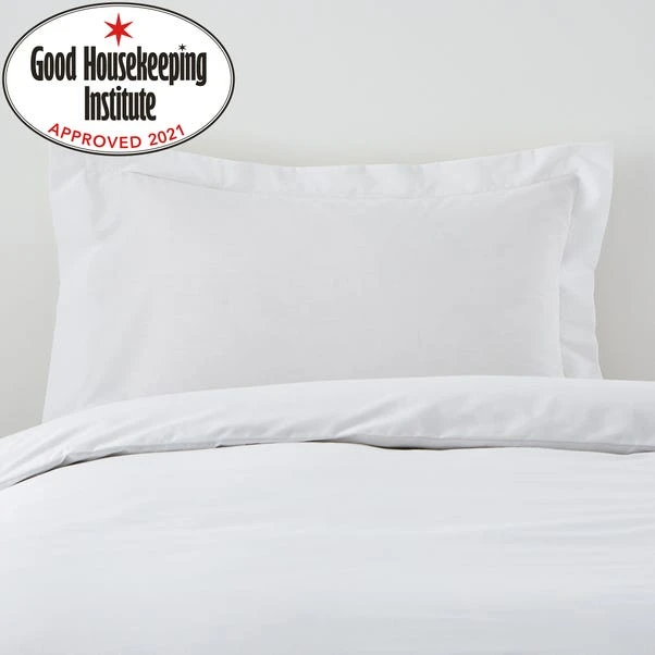 Non Iron Plain Dye White Oxford Pillowcase 3 Non Iron Plain Dye White Oxford Pillowcase