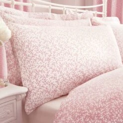 Annie Pink Reversible Duvet Cover And Pillowcase Set 24 Annie Pink Reversible Duvet Cover And Pillowcase Set -Dunelm Shop 30213259 alt01