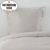Non Iron Plain Dye Silver Continental Square Pillowcase 2 Non Iron Plain Dye Silver Continental Square Pillowcase -Dunelm Shop 30241216
