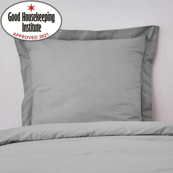 Non Iron Plain Dye Slate Continental Square Pillowcase 3 Non Iron Plain Dye Slate Continental Square Pillowcase