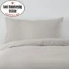 Non Iron Plain Dye Silver Body Pillowcase