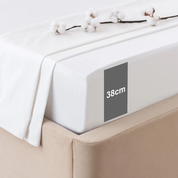 Dorma Smooth & Soft 300 Thread Count Cotton Sateen Fitted Sheet 21 Dorma Smooth & Soft 300 Thread Count Cotton Sateen Fitted Sheet - Image 19