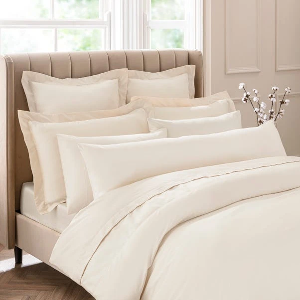 Dorma Smooth & Soft 300 Thread Count Cotton Sateen Bolster Pillowcase 10 Dorma Smooth & Soft 300 Thread Count Cotton Sateen Bolster Pillowcase - Image 8