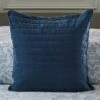 Dorma Remington Cotton Velvet Blue Continental Square Pillowcase 1 Dorma Remington Cotton Velvet Blue Continental Square Pillowcase -Dunelm Shop 30646871