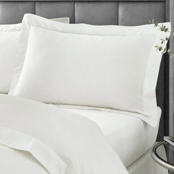 Hotel Cotton 230 Thread Count Sateen Oxford Pillowcase 3 Hotel Cotton 230 Thread Count Sateen Oxford Pillowcase
