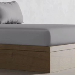 Panda Bamboo Quiet Grey Fitted Sheet -Dunelm Shop 30677544