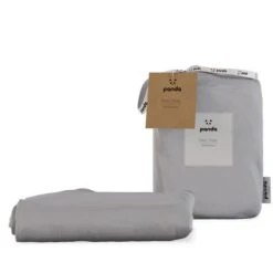 Panda Bamboo Quiet Grey Fitted Sheet -Dunelm Shop 30677544 alt01