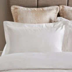 Dorma Egyptian Cotton Sateen 1000 Thread Count White Oxford Pillowcase