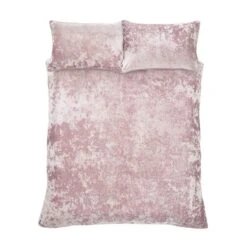 Catherine Lansfield Crushed Velvet Duvet Cover And Pillowcase Set -Dunelm Shop 30705247 alt07