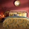 Furn. Riva Mazari Mustard Duvet Cover And Pillowcase Set -Dunelm Shop 30710709
