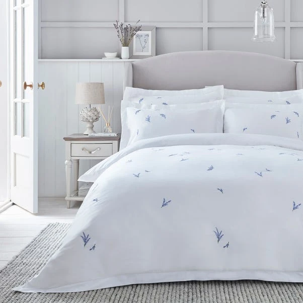 Dorma Ashmore Lavender 100% Cotton Duvet Cover And Pillowcase Set 12 Dorma Ashmore Lavender 100% Cotton Duvet Cover And Pillowcase Set - Image 10