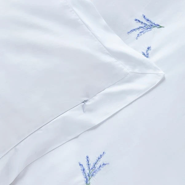 Dorma Ashmore Lavender 100% Cotton Duvet Cover And Pillowcase Set 7 Dorma Ashmore Lavender 100% Cotton Duvet Cover And Pillowcase Set - Image 5
