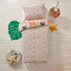 Furn. Endangered Floral 100% Cotton Duvet Cover And Pillowcase Set -Dunelm Shop 30724808 alt02