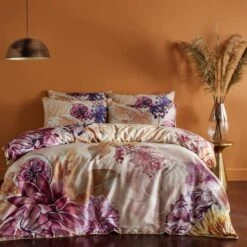 Paoletti Saffa 100% Cotton Duvet Cover And Pillowcase Set