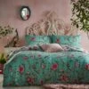 Furn. Vintage Chinoiserie Jade Floral Reversible Duvet Cover And Pillowcase Set -Dunelm Shop 30747024