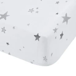 Bianca Fine Linens Stars 100% Cotton Fitted Sheet -Dunelm Shop 30747460 alt02
