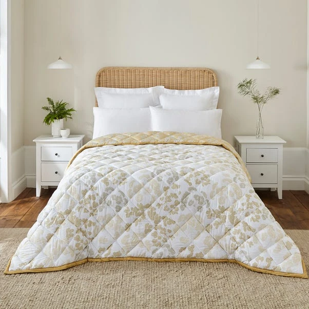 Dorma Daylesford Yellow 100% Cotton Bedspread 6 Dorma Daylesford Yellow 100% Cotton Bedspread - Image 4