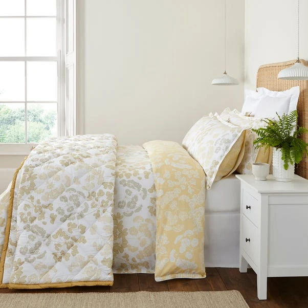 Dorma Daylesford Yellow 100% Cotton Bedspread 7 Dorma Daylesford Yellow 100% Cotton Bedspread - Image 5