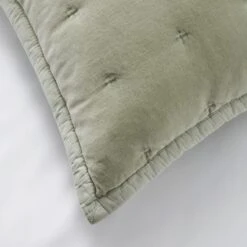 Dorma Adeena Green Continental Pillowcase -Dunelm Shop 30753788 alt01