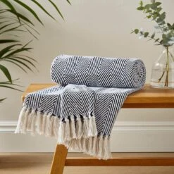 Jenson Herringbone Throw 200cm X 200cm 26 Jenson Herringbone Throw 200cm X 200cm -Dunelm Shop 30754706