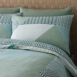 Catherine Lansfield Larsson Geo Reversible Duvet Cover And Pillowcase Set -Dunelm Shop 30757644 alt01