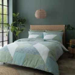 Catherine Lansfield Larsson Geo Reversible Duvet Cover And Pillowcase Set -Dunelm Shop 30757645