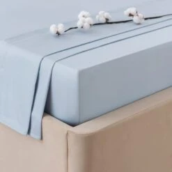 Dorma Smooth & Soft 300 Thread Count Cotton Sateen Flat Sheet 25 Dorma Smooth & Soft 300 Thread Count Cotton Sateen Flat Sheet -Dunelm Shop 30770617 alt01