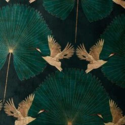 Luxe Cranes Duvet Cover And Pillowcase Set -Dunelm Shop 30771549 alt02