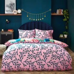 Furn. Coralina Reversible Duvet Cover And Pillowcase Set -Dunelm Shop 30771646 alt02