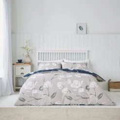 Lois Large Floral Duvet Cover And Pillowcase Set -Dunelm Shop 30772668 alt02