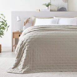 Ella Washed Bedspread -Dunelm Shop 30780890
