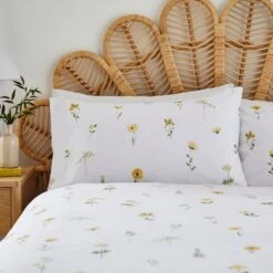 Pressed Floral Duvet Cover And Pillowcase Set 41 Pressed Floral Duvet Cover And Pillowcase Set -Dunelm Shop 30783518 alt01