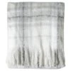 Checked Faux Mohair Throw -Dunelm Shop 30796581