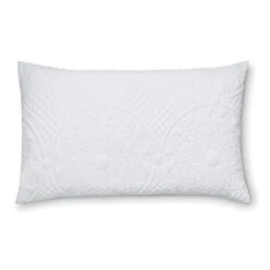Mandalay White Standard Pillowcase Pair -Dunelm Shop 30807324 alt02
