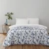 Zen Reversible Printed Navy Bedspread 1 Zen Reversible Printed Navy Bedspread -Dunelm Shop 30807334