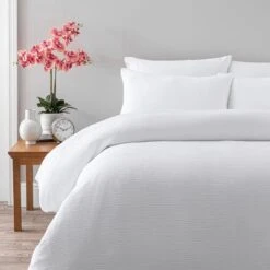 Alford Textured Duvet Cover And Pillowcase Set 27 Alford Textured Duvet Cover And Pillowcase Set -Dunelm Shop 30807740 alt01