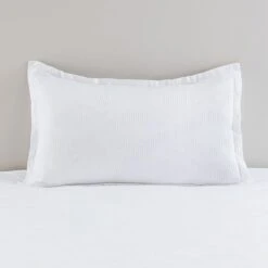 Croston Waffle White Oxford Pillowcase