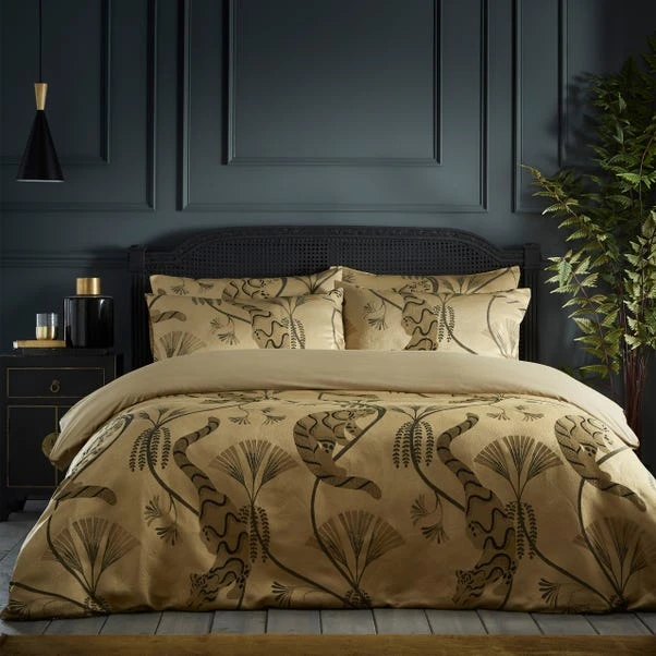 Paoletti Moondusk Gold Duvet Cover & Pillowcase Set 16 Paoletti Moondusk Gold Duvet Cover & Pillowcase Set - Image 14