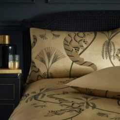 Paoletti Moondusk Gold Duvet Cover & Pillowcase Set 28 Paoletti Moondusk Gold Duvet Cover & Pillowcase Set -Dunelm Shop 30824163 alt02