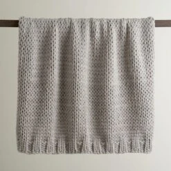 Chunky Knit Recycled Throw 130cm X 170cm -Dunelm Shop 30826706