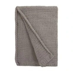 Chunky Knit Recycled Throw 130cm X 170cm -Dunelm Shop 30826706 alt02