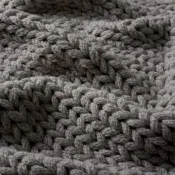 Chunky Knit Recycled Throw 130cm X 170cm -Dunelm Shop 30826706 alt03