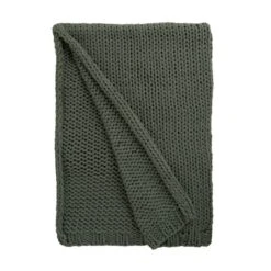 Chunky Knit Recycled Throw 130cm X 170cm -Dunelm Shop 30826707 alt02