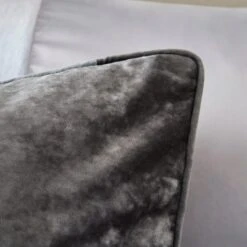 Crushed Velour Piped Pillowcase 30 Crushed Velour Piped Pillowcase -Dunelm Shop 30828630 alt01