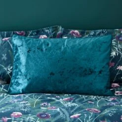 Crushed Velour Piped Pillowcase 23 Crushed Velour Piped Pillowcase -Dunelm Shop 30828692