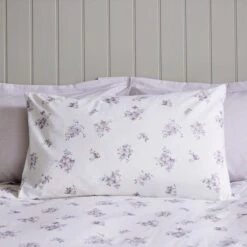 Hailey Ditsy Mauve Duvet Cover And Pillowcase Set -Dunelm Shop 30828794 alt01
