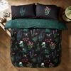 Moorland Flora Black Duvet Cover And Pillowcase Set 2 Moorland Flora Black Duvet Cover And Pillowcase Set -Dunelm Shop 30829504